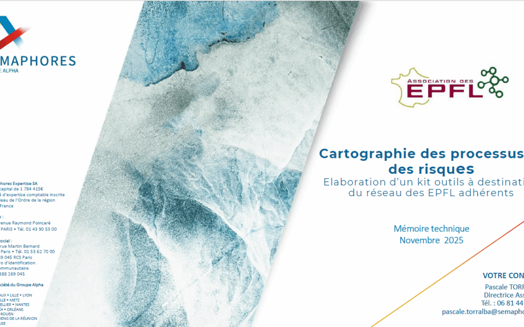 Cartographie des risques : lancement d’une mission structurante pour les EPFL