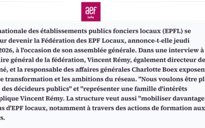 On parle de nous dans la presse : AEF info donne la parole à la Fédération